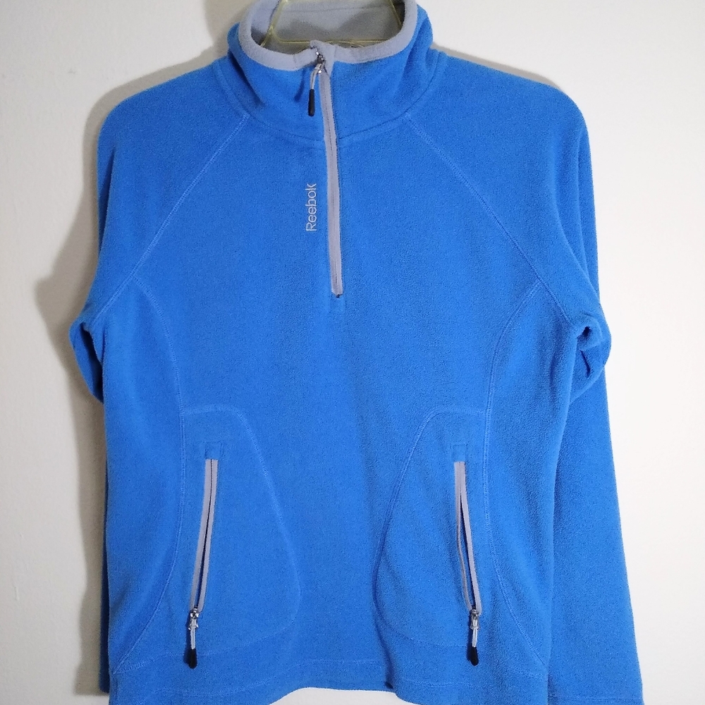 Reebok women's quarter zip fleece sweater